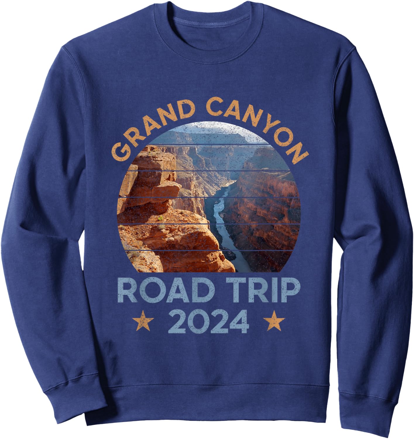 National Park Road Trip 2024 Family Vacation Grand Canyon Sweatshirt - Sweatshirt | Navy