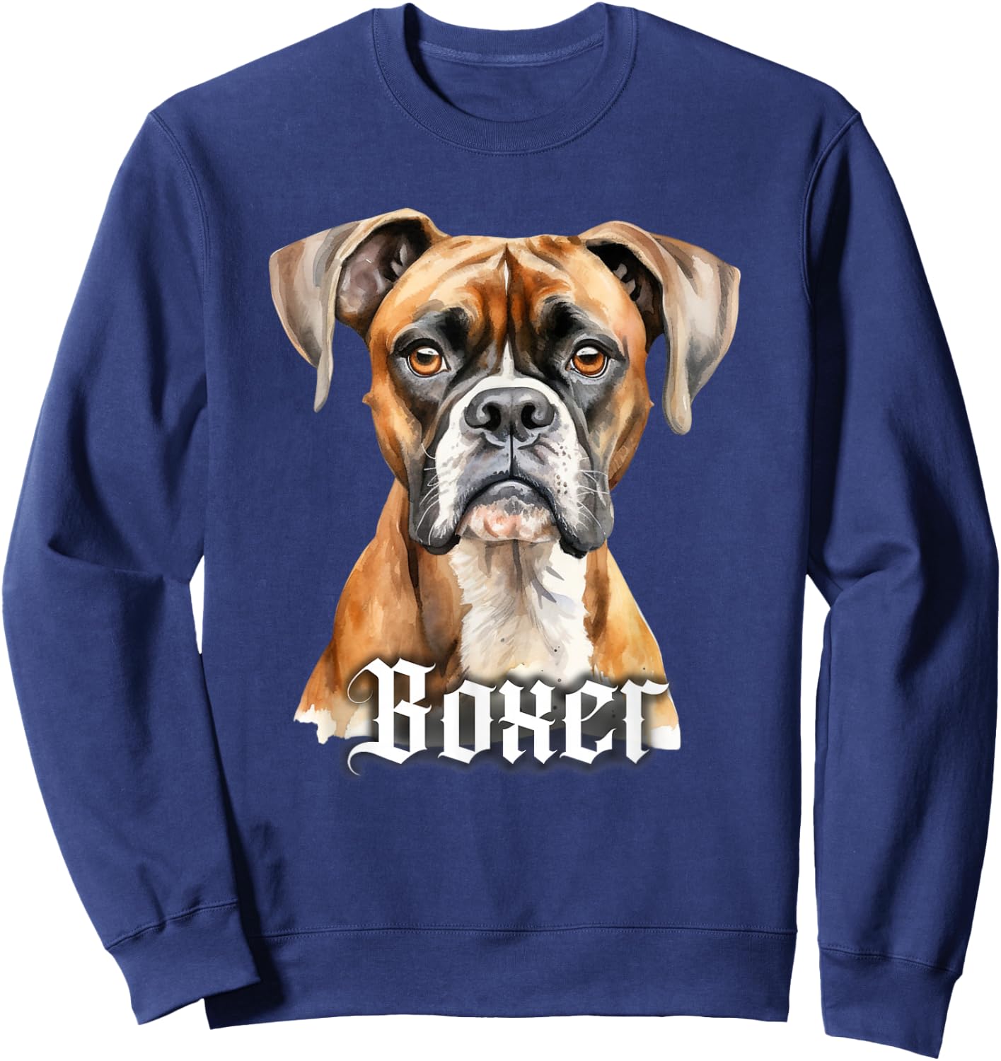 Boxer Dog Sweatshirt - Sweatshirt | Navy