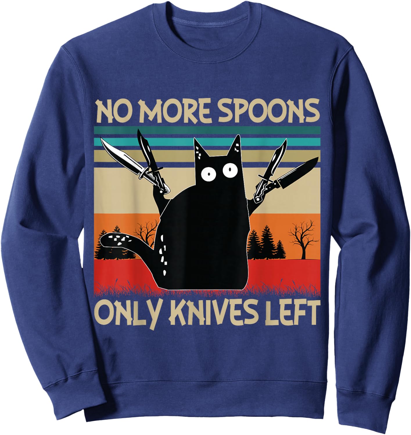 No more spoons, just knives. Sweatshirt - Sweatshirt | Navy