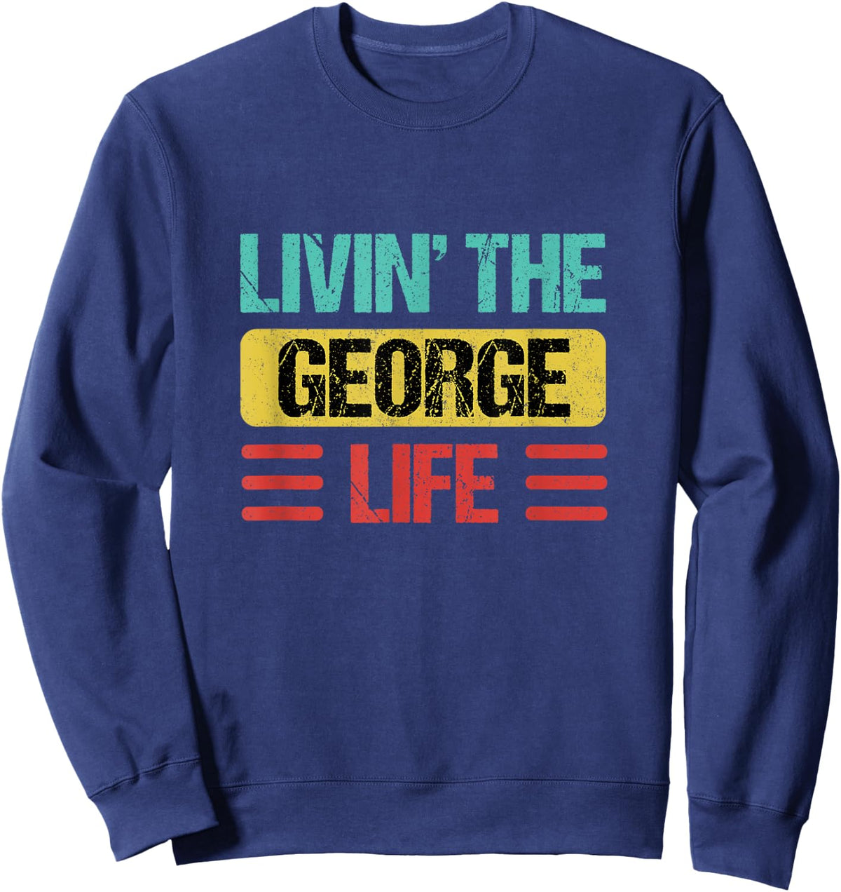 George Name Sweatshirt - Sweatshirt | Navy