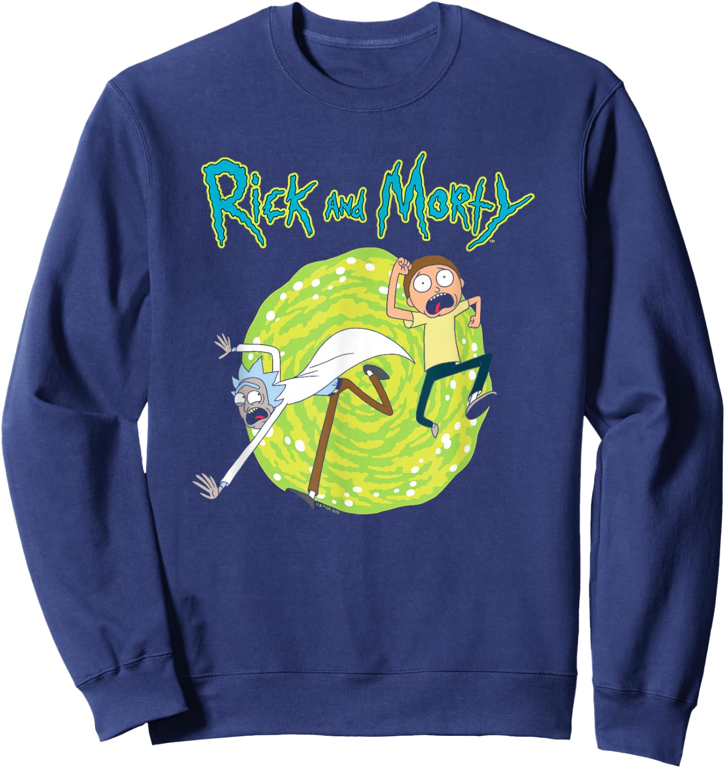 Rick and Morty Portal Sweatshirt - Sweatshirt | Navy