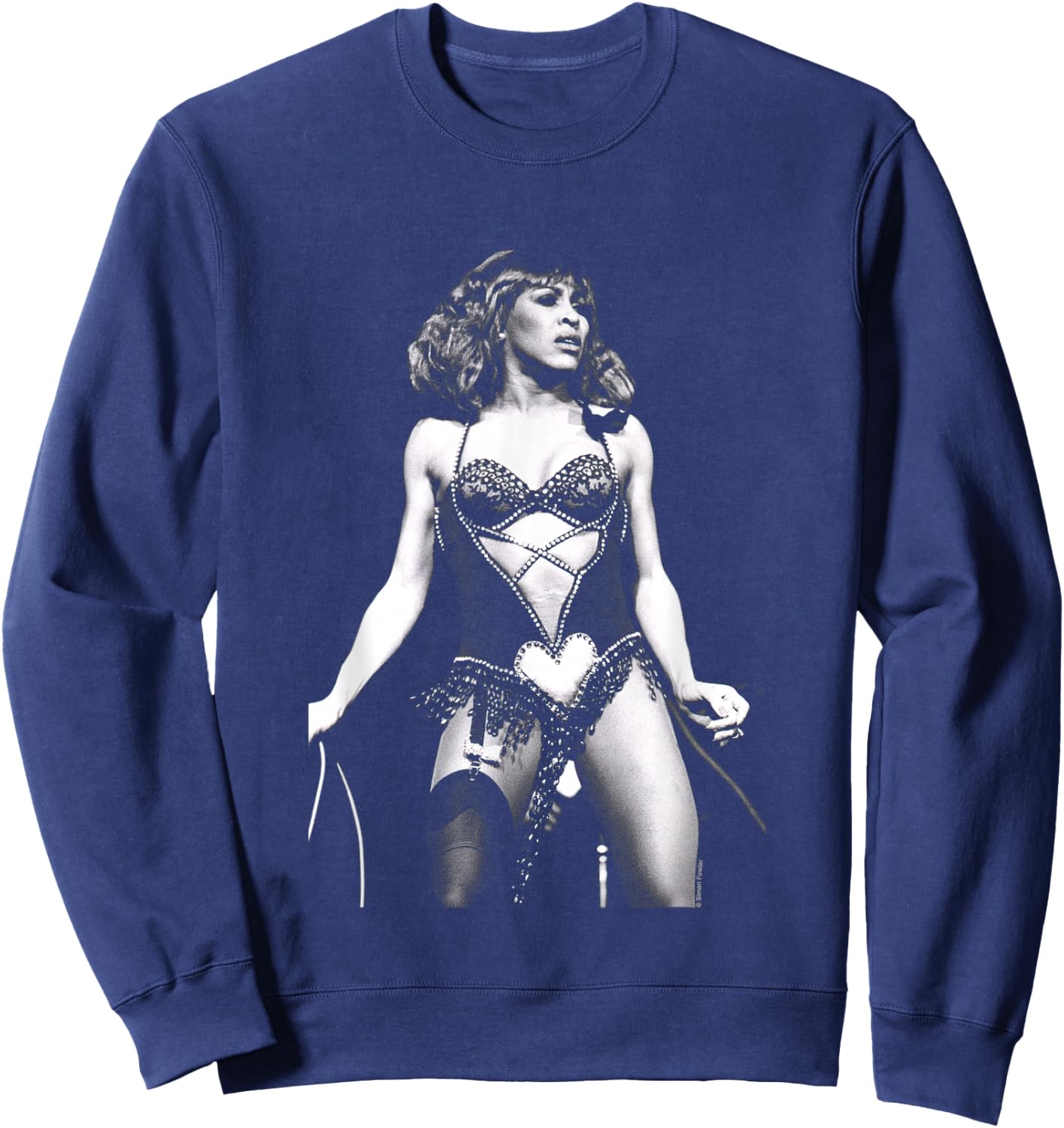 Tina Turner Live In London 1978 By Simon Fowler Sweatshirt - Sweatshirt | Navy