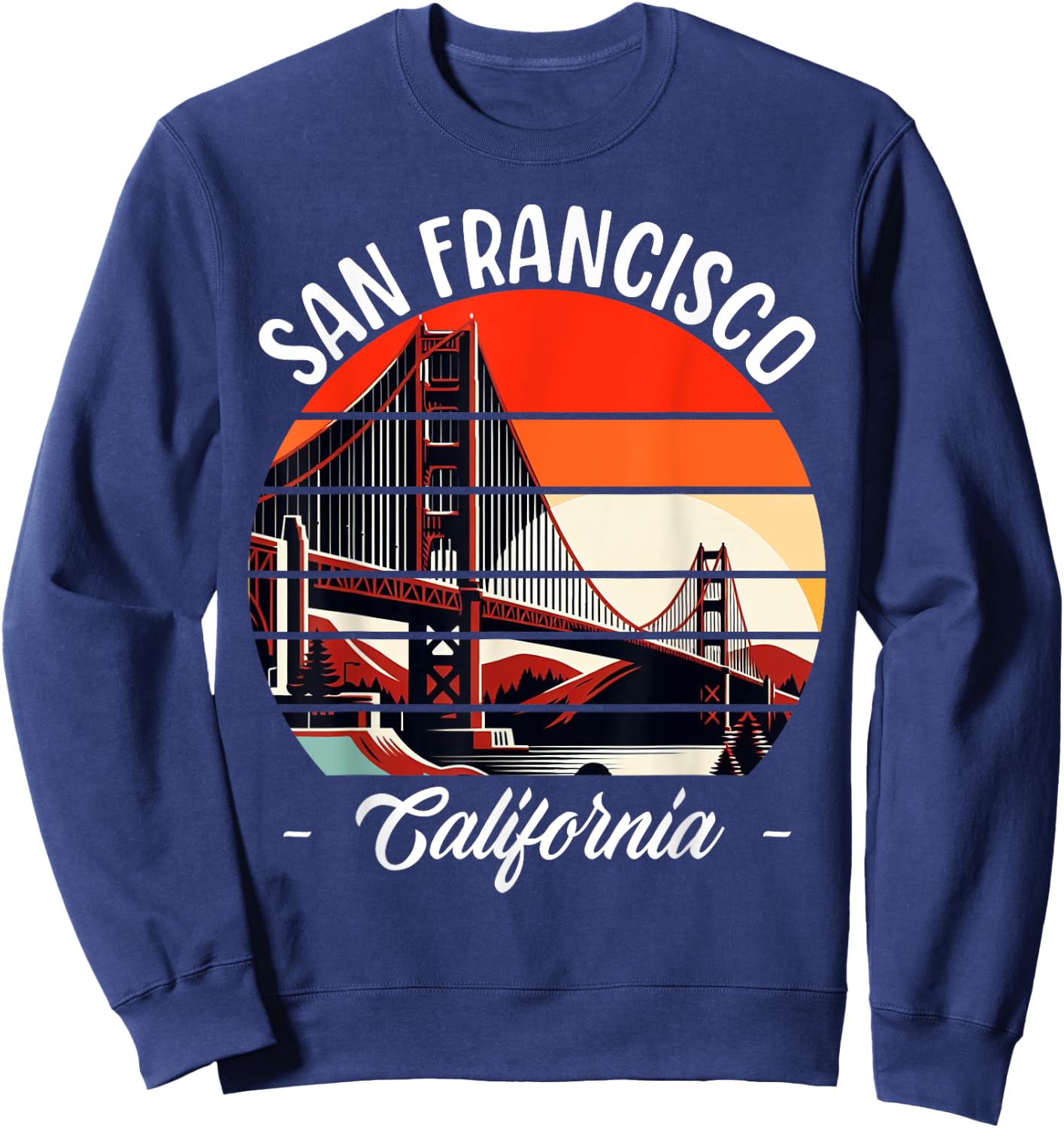 Golden Gate Bridge San Francisco California USA Golden Gate Sweatshirt - Sweatshirt | Navy