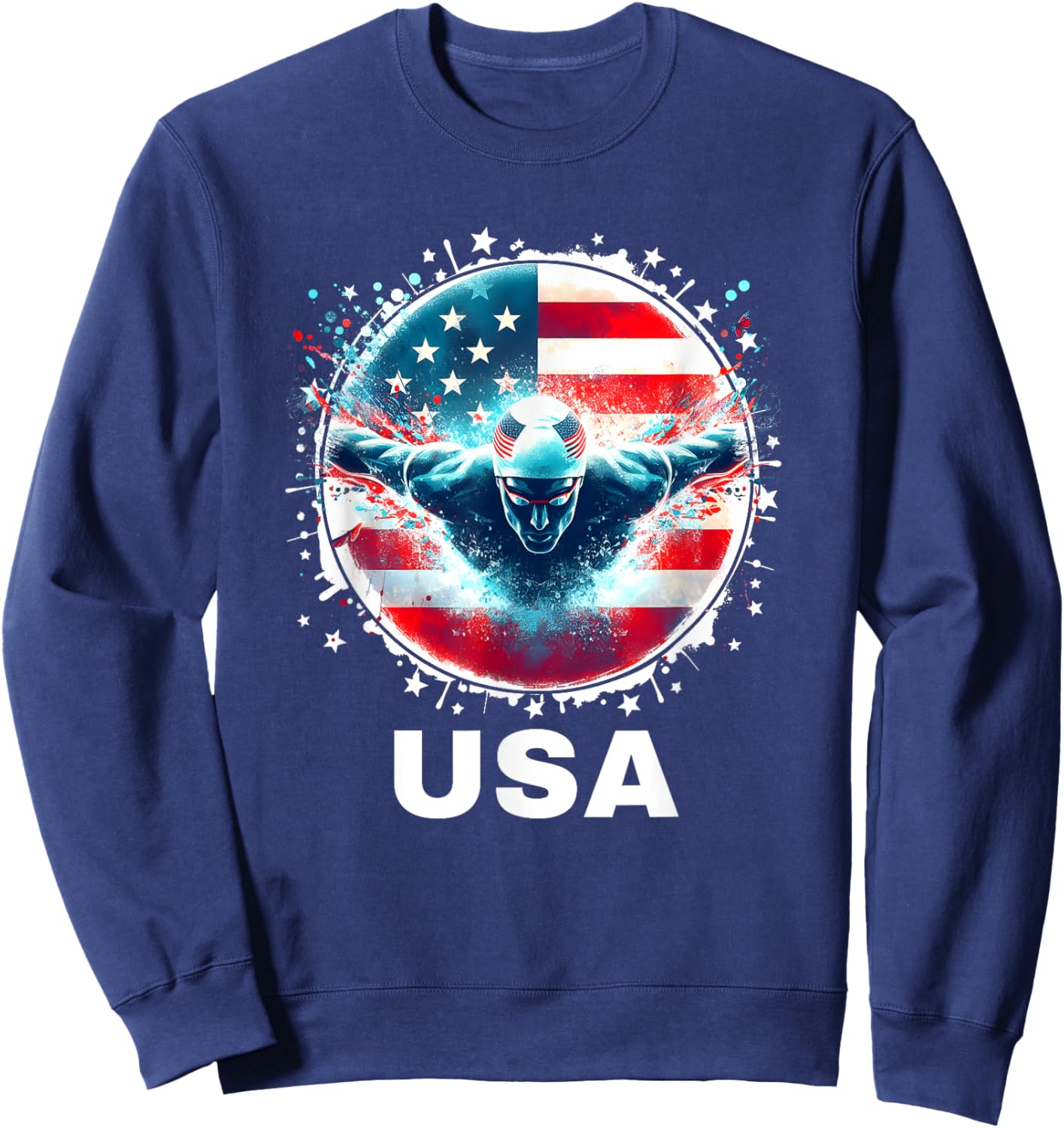 Swimming United States Team Apparel American Swimming Swim Sweatshirt - Sweatshirt | Navy