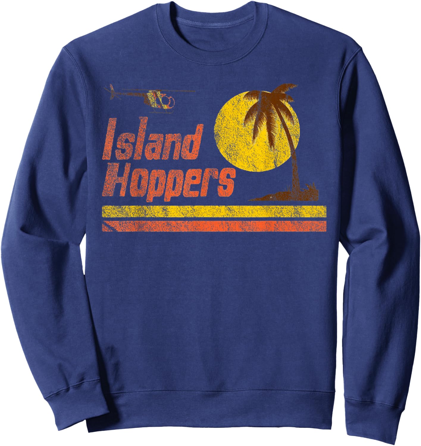 Magnum Island Retro Hoppers Sunset In PI Sweatshirt - Sweatshirt | Navy