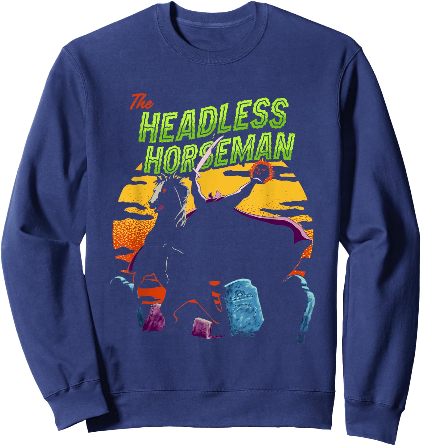Disney The Adventures of Ichabod and Mr. Toad Halloween Logo Sweatshirt - Sweatshirt | Navy