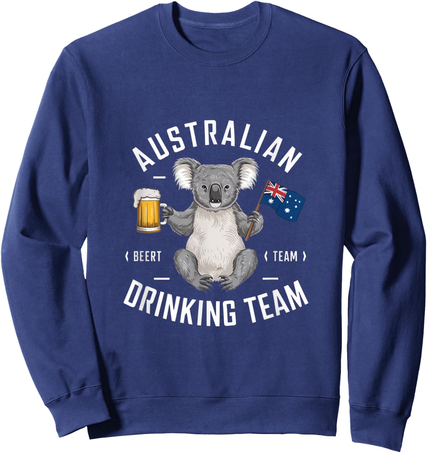 Australian Drinking Team Beer Lover Drinker Australia Koala Sweatshirt - Sweatshirt | Navy