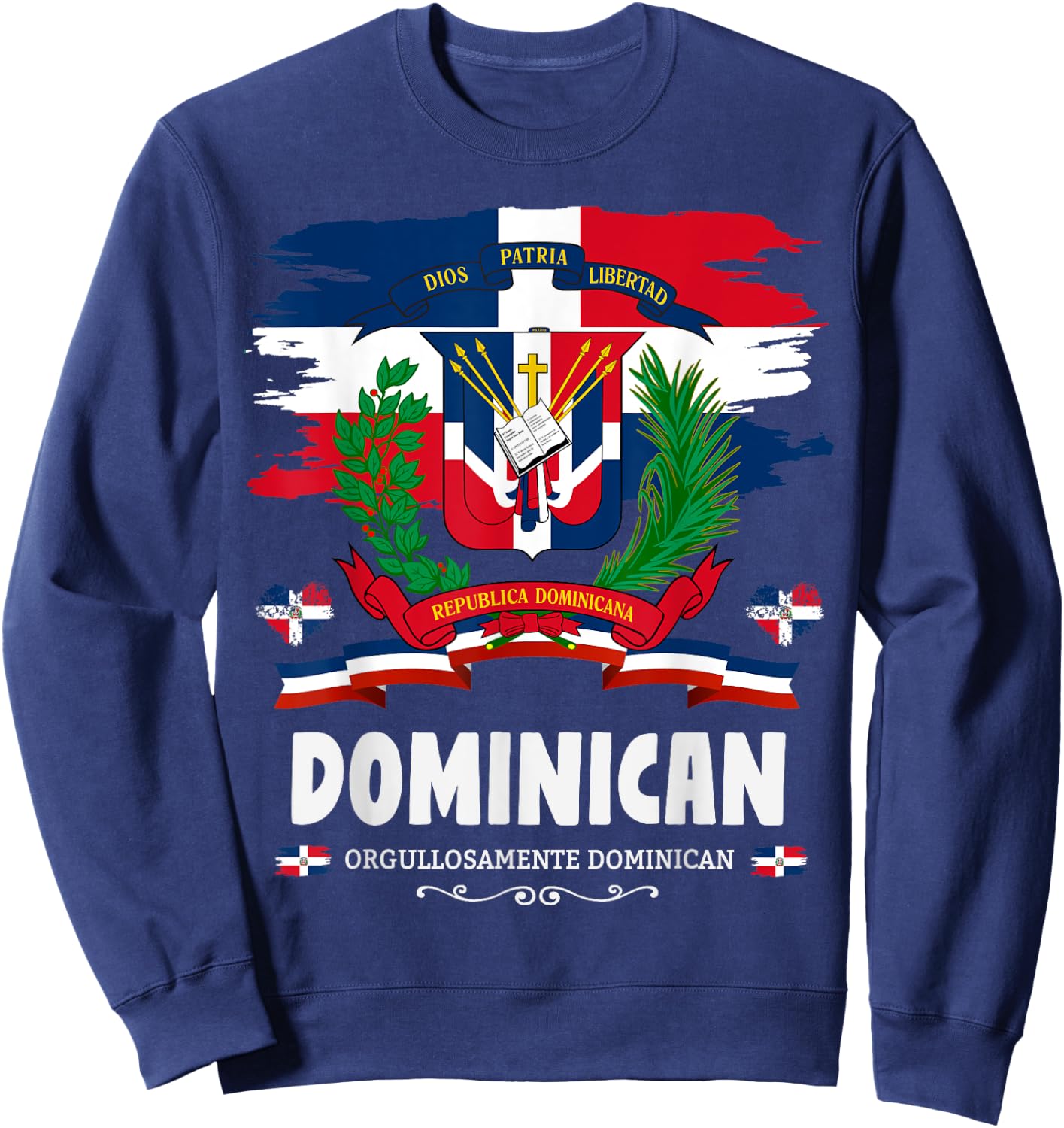 Coat of Arms Republica Dominicana & Dominican Sweatshirt - Sweatshirt | Navy