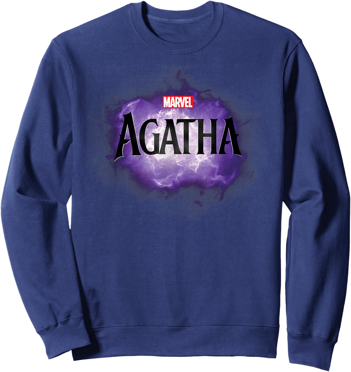 Marvel Agatha All Along Disney+ Series Official Agatha Logo Sweatshirt - Sweatshirt | Navy