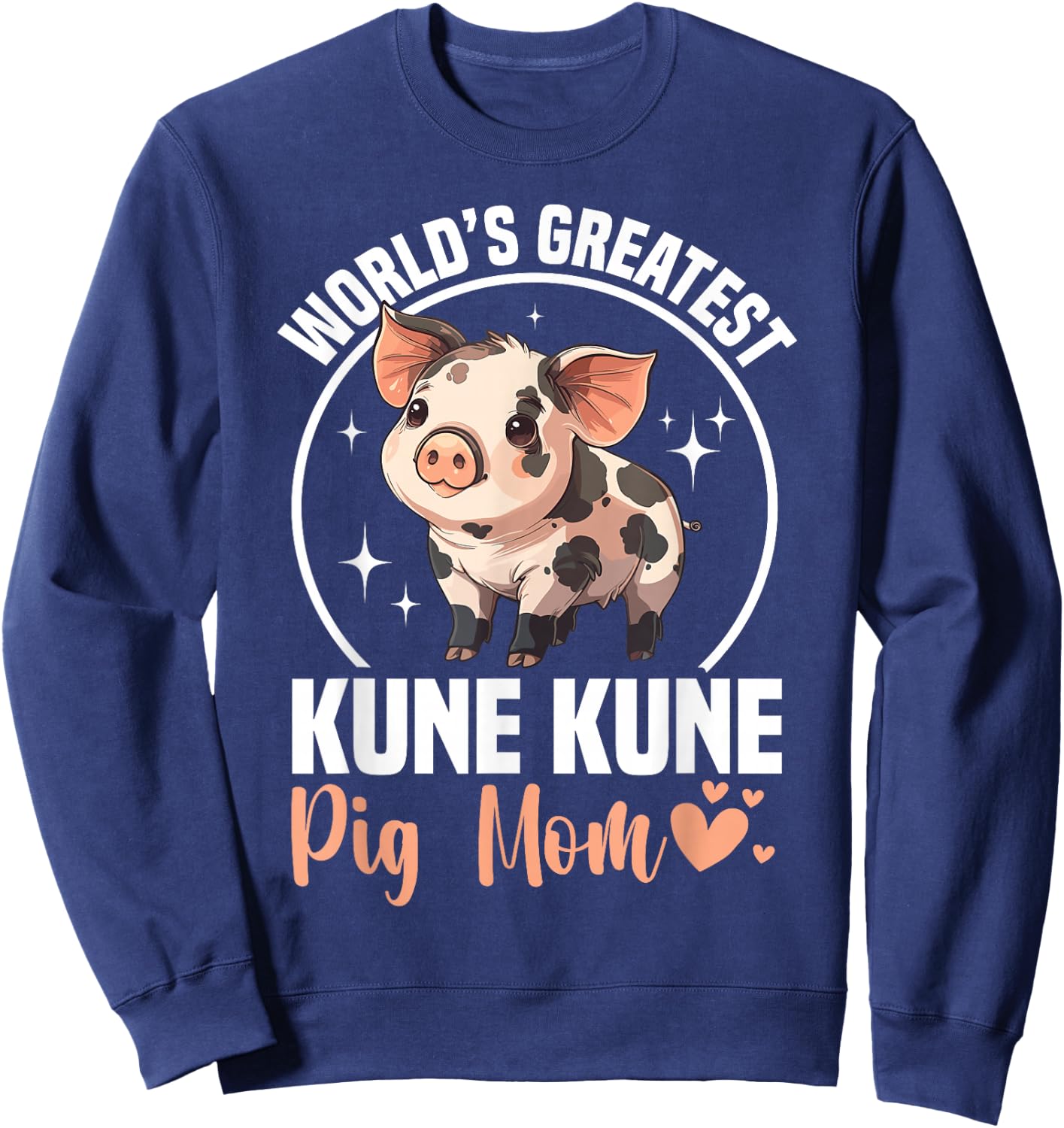 Kunekune Pig Accessories Pig Plush Breeder Kune Kune Pig Mom Sweatshirt - Sweatshirt | Navy