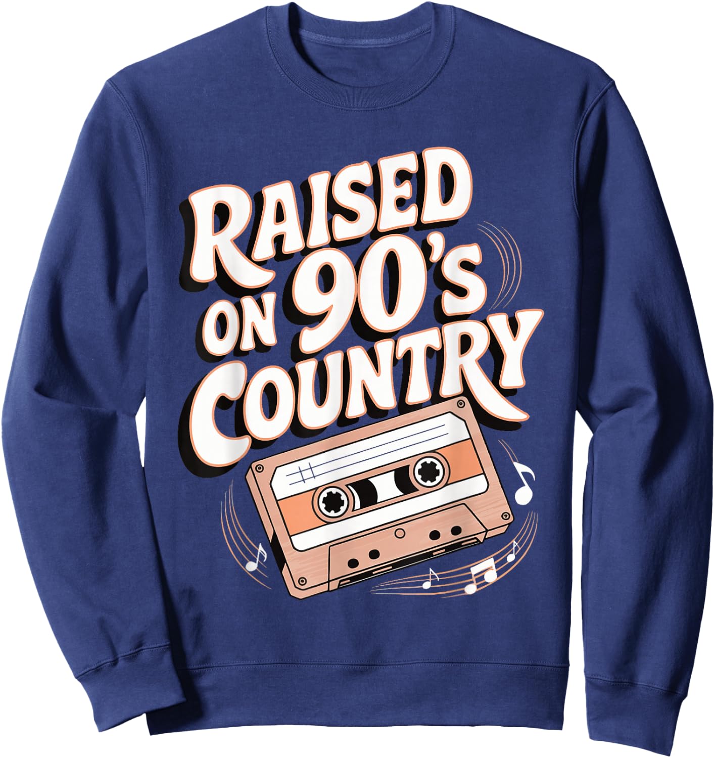 Raised On 90's Country Sweatshirt - Sweatshirt | Navy