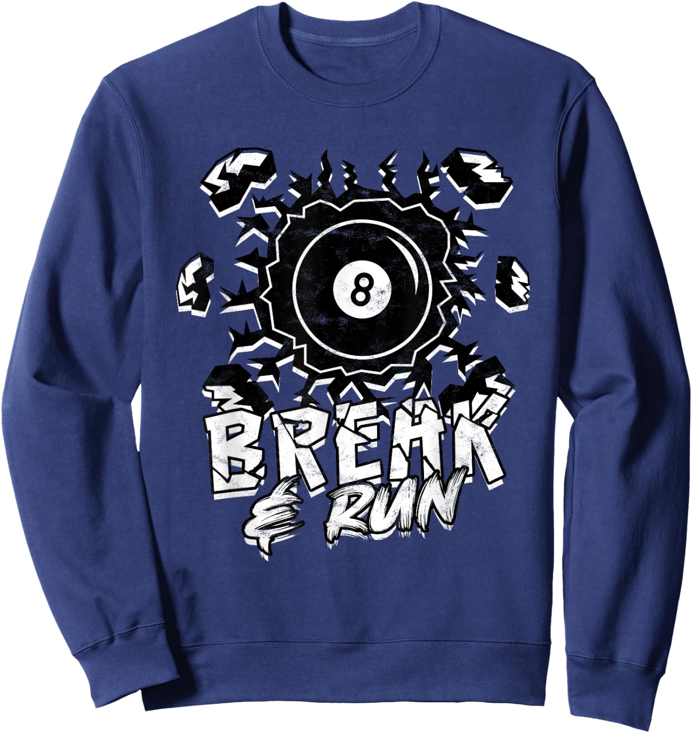 8-Ball Billiards Break & Run Sweatshirt - Sweatshirt | Navy