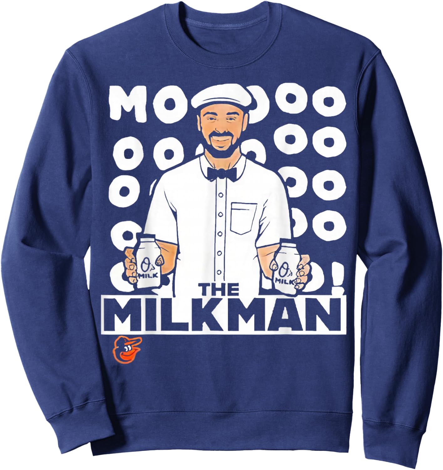 Cowser Moooo The Milkman Sweatshirt - Sweatshirt | Navy