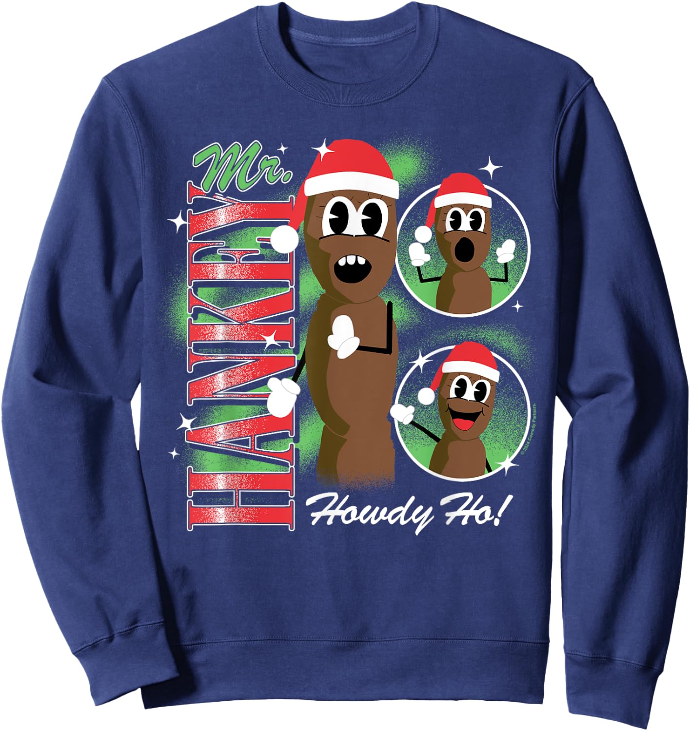 South Park - Christmas Mr. Hankey Howdy Ho Black Sweatshirt - Sweatshirt | Navy