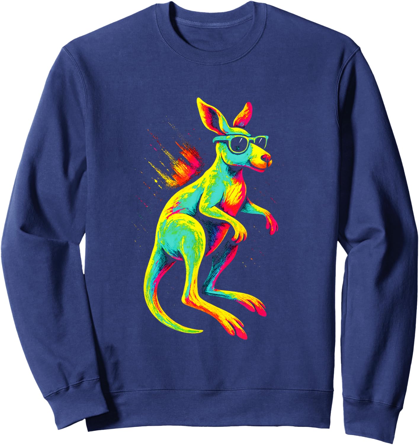 Sunglasses Kangaroo - Funny Australia Souvenir Sweatshirt - Sweatshirt | Navy