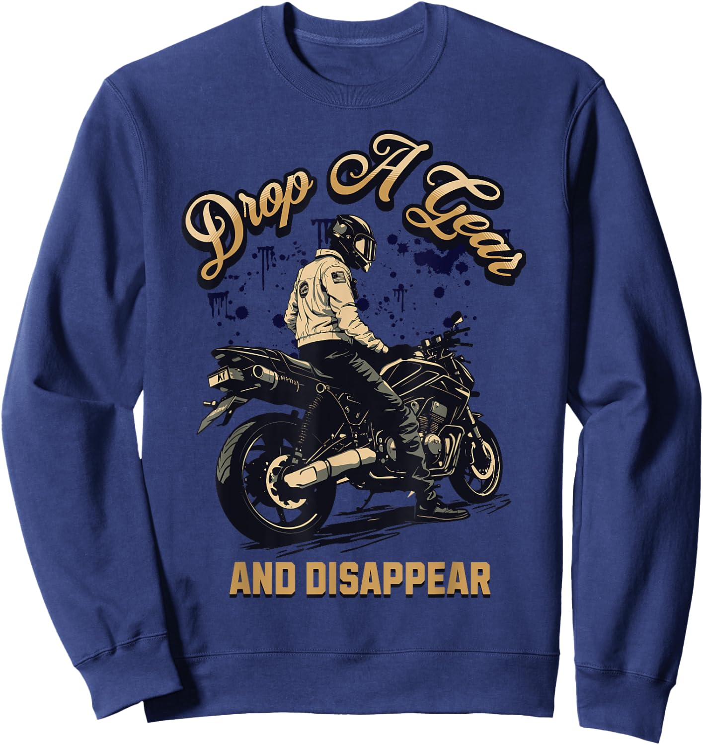 Funny Motorcycle Riders For Motorbike Biker Men Women Sweatshirt - Sweatshirt | Navy