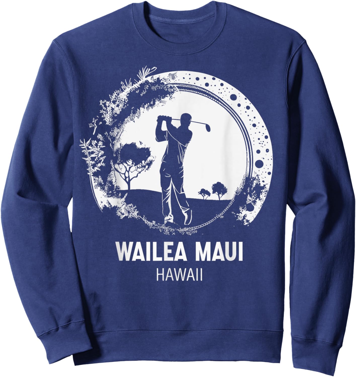 Golf Golfing Wailea Maui Sweatshirt - Sweatshirt | Navy