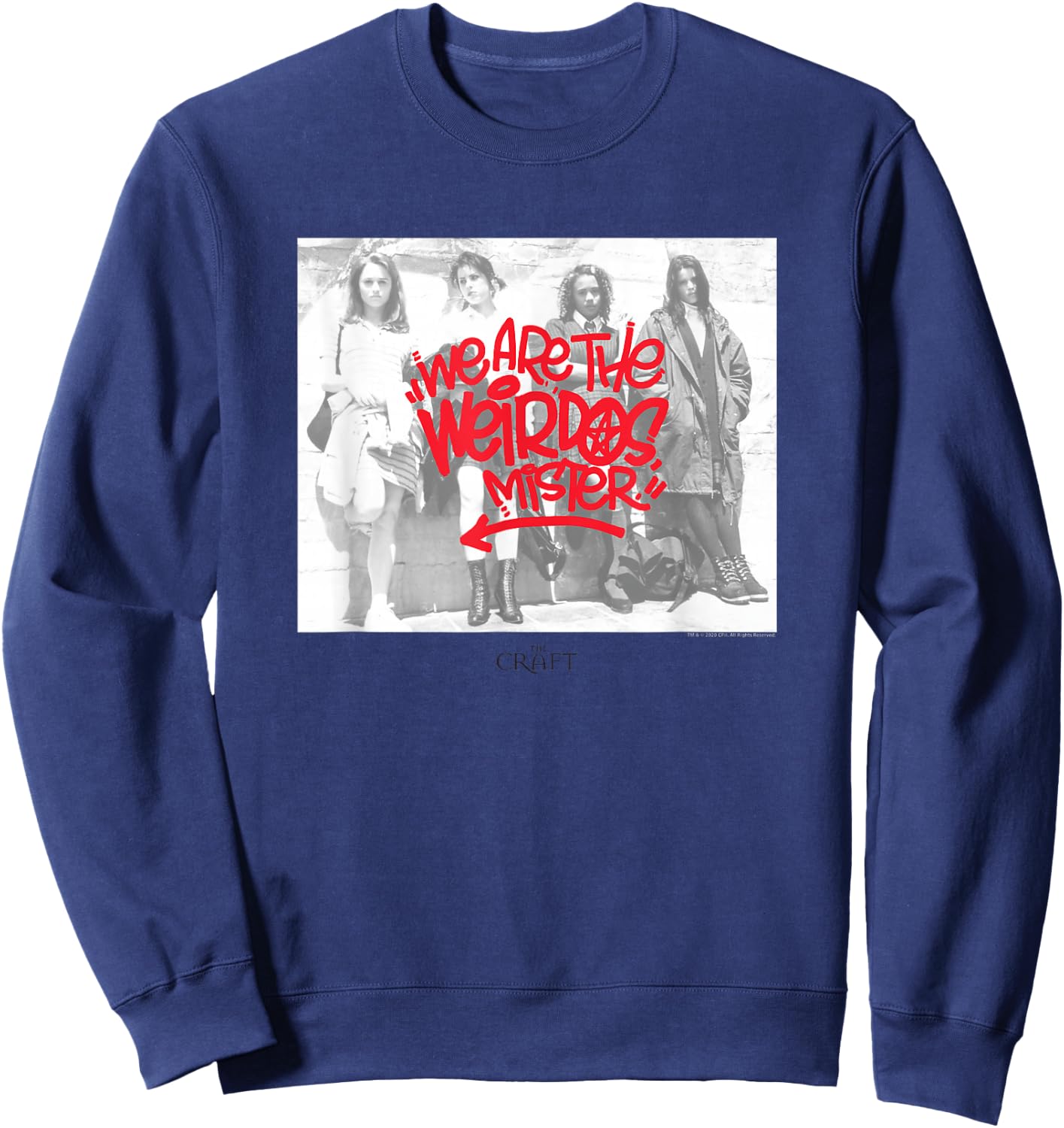 The Craft Weirdos Graffiti 90's Witch Movie Sweatshirt - Sweatshirt | Navy