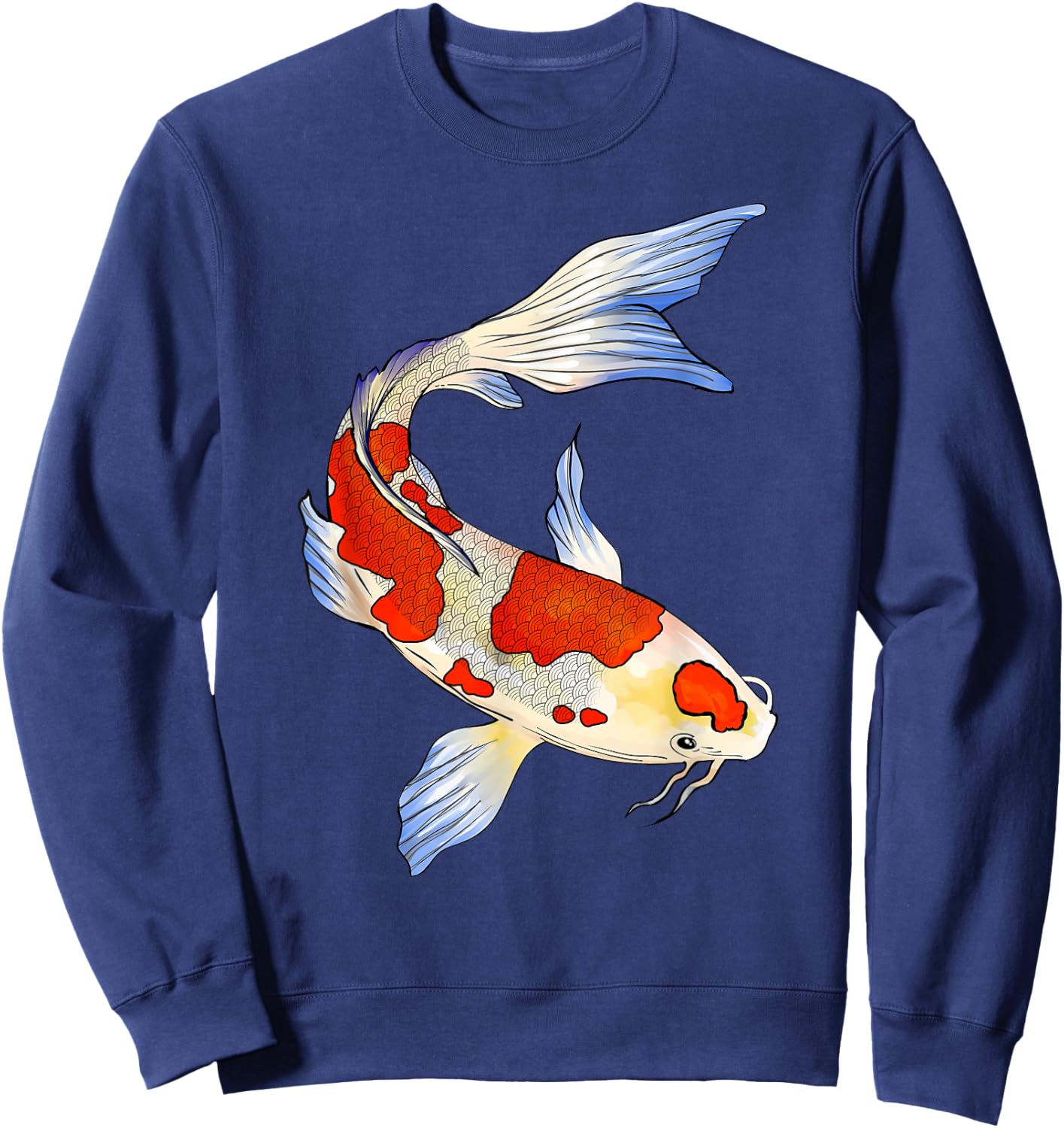 Koi Fish Funny Japanese Chinese Carp Breeder Men Women Gifts Sweatshirt - Sweatshirt | Navy