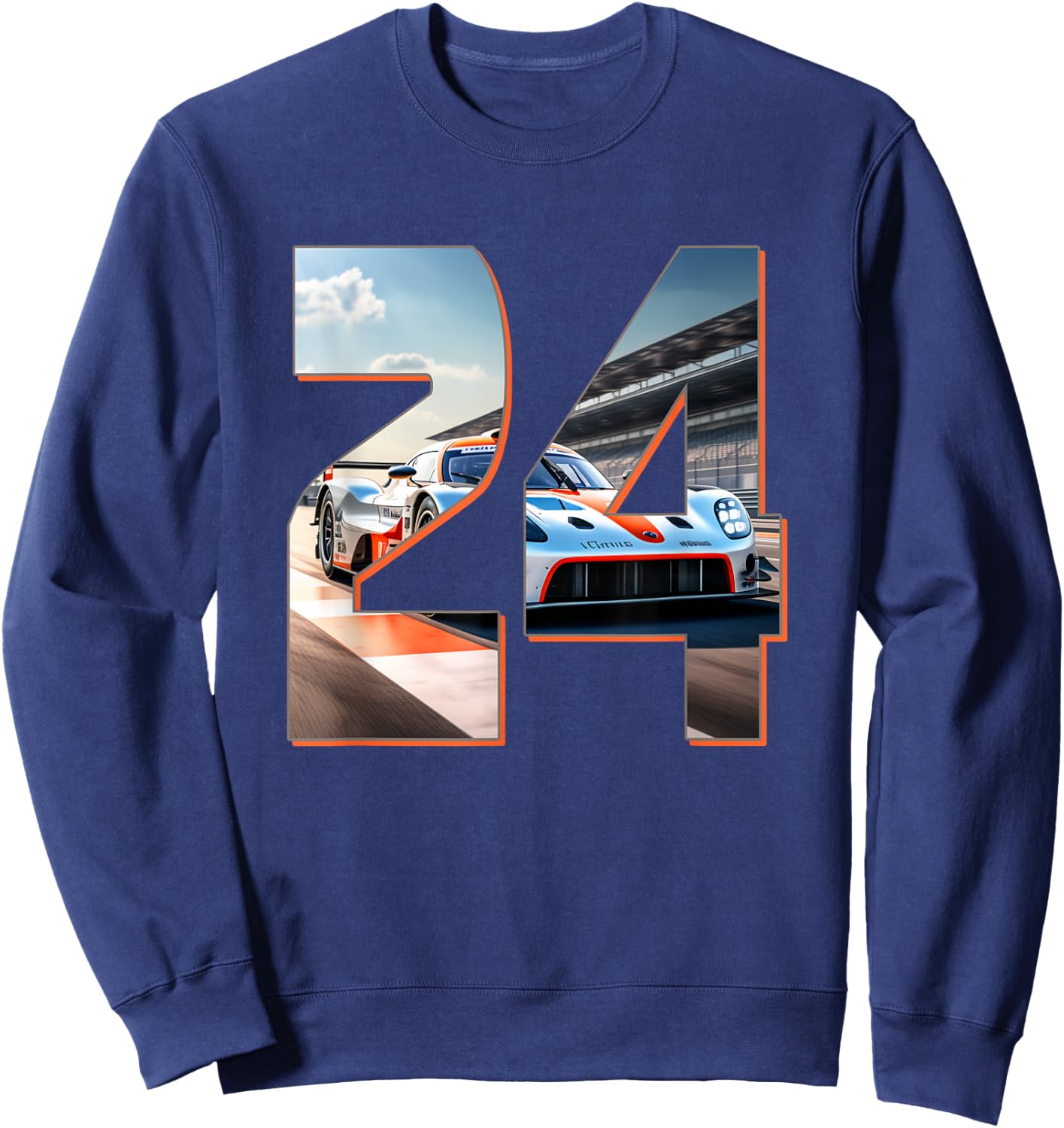 24h Endurance Racing we celebrate motorsport great fan Sweatshirt - Sweatshirt | Navy