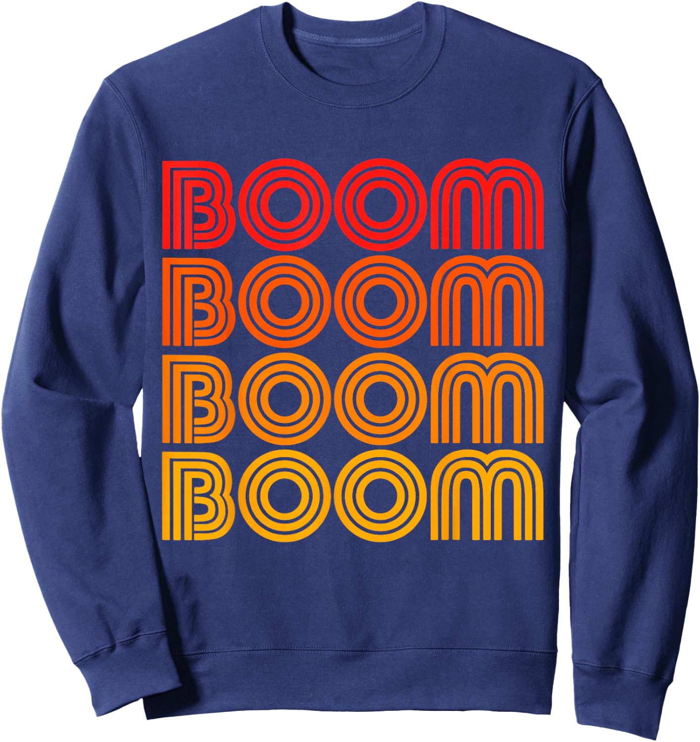 Boom Bam Booom Funny Action Music Box Noise Sound Sweatshirt - Sweatshirt | Navy