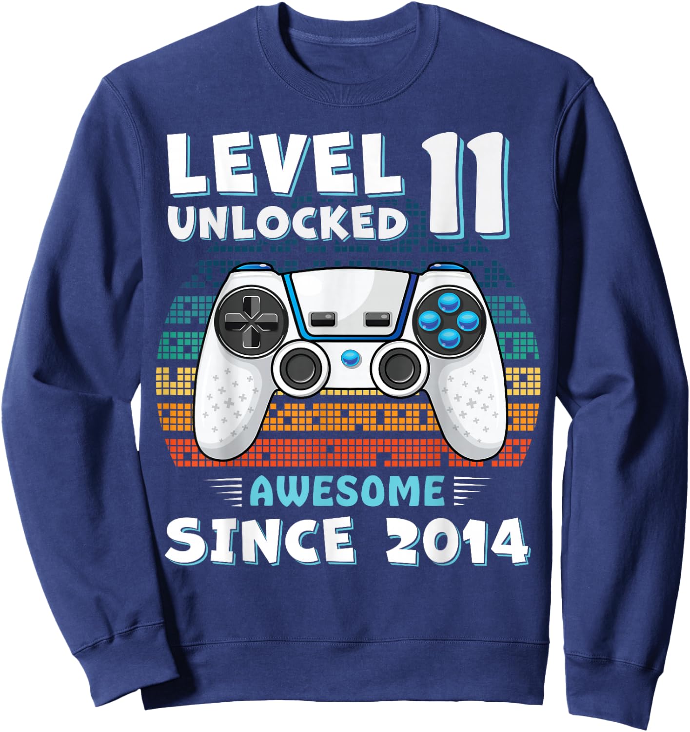 11 Year Old Bday Decorations Son Boy 11yr 2014 11th Birthday Sweatshirt - Sweatshirt | Navy