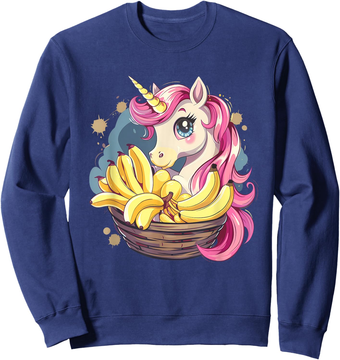 Banana Unicorn Bananas Fruit Unicorn Lover Banana Lover Sweatshirt - Sweatshirt | Navy