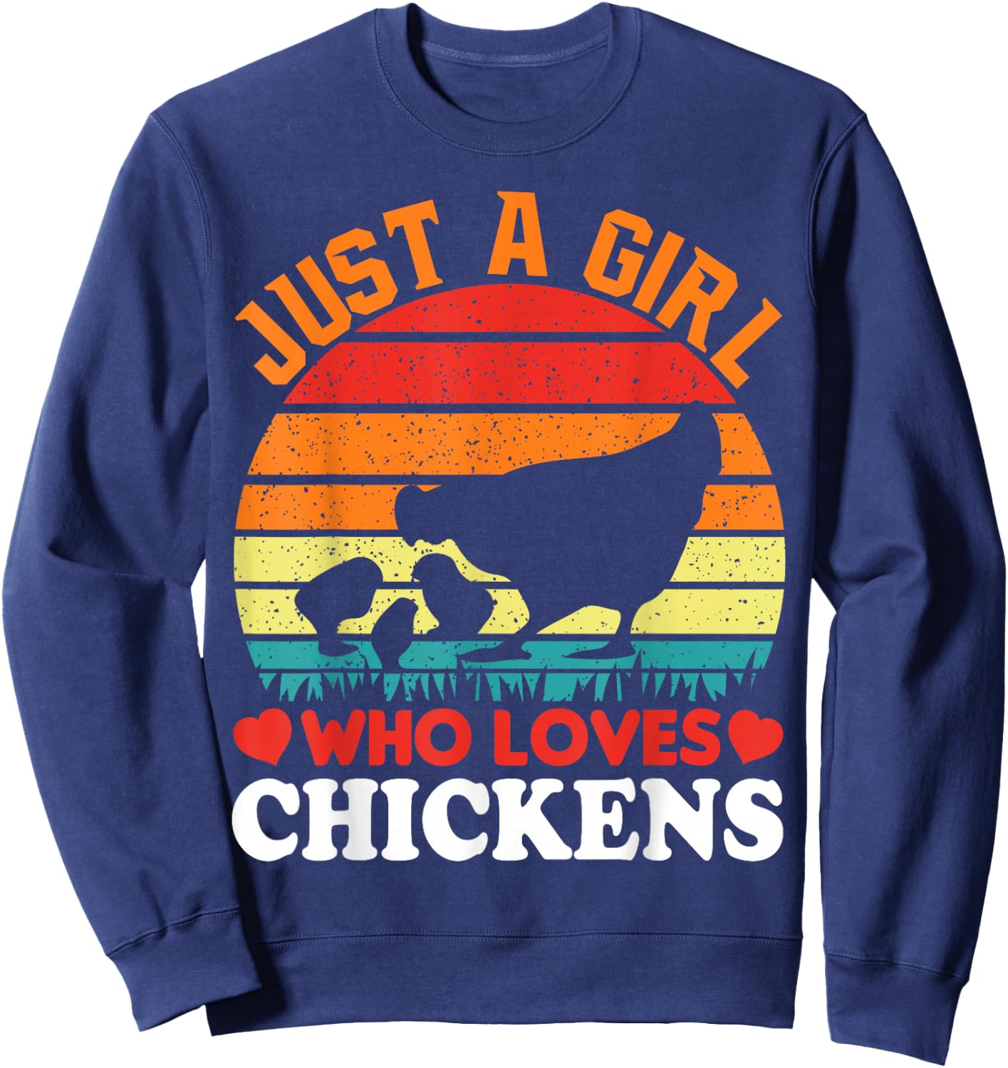 Just A Girl Who Loves Chickens Sweatshirt - Sweatshirt | Navy