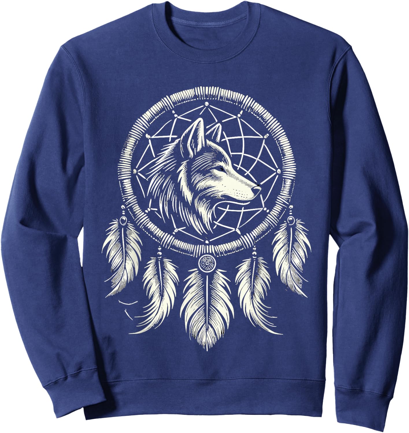 Surreal Dream Catcher Bohemian Spiritual festival fashion Sweatshirt - Sweatshirt | Navy