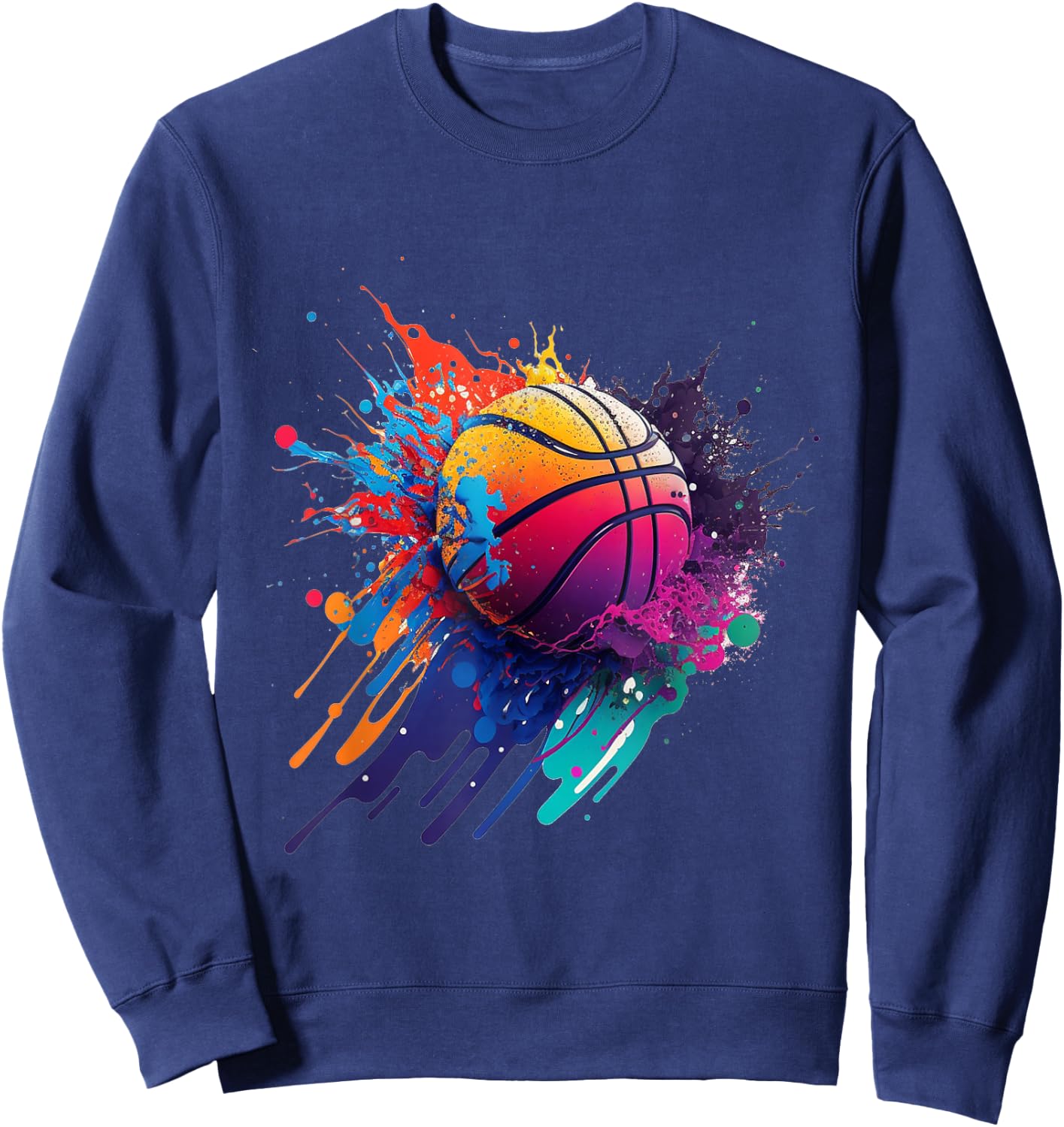Basketball Splash Baller Team Player Basketball Player Sweatshirt - Sweatshirt | Navy