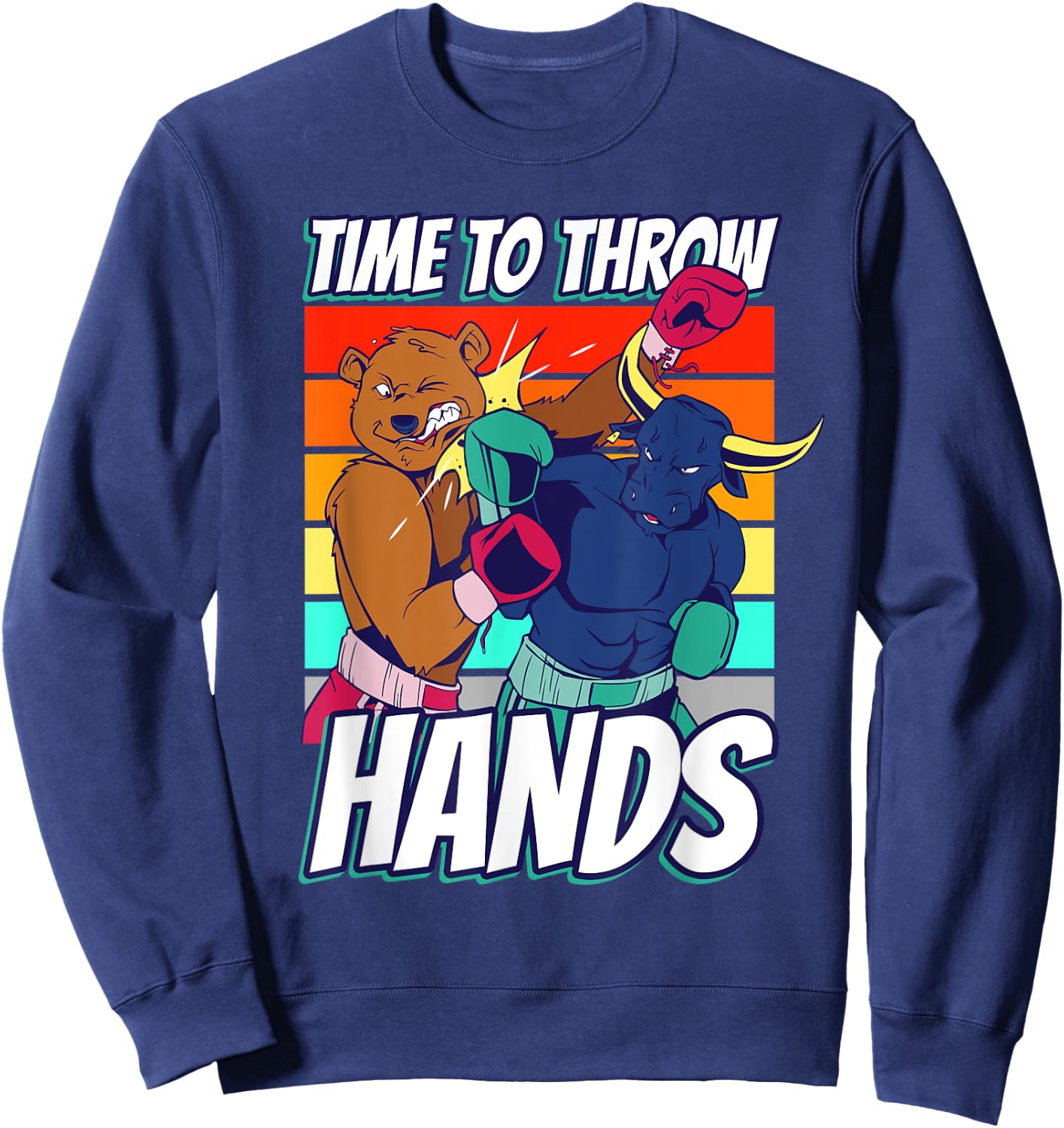 Fight boxing boxing fight boxing ring boxing Sweatshirt - Sweatshirt | Navy