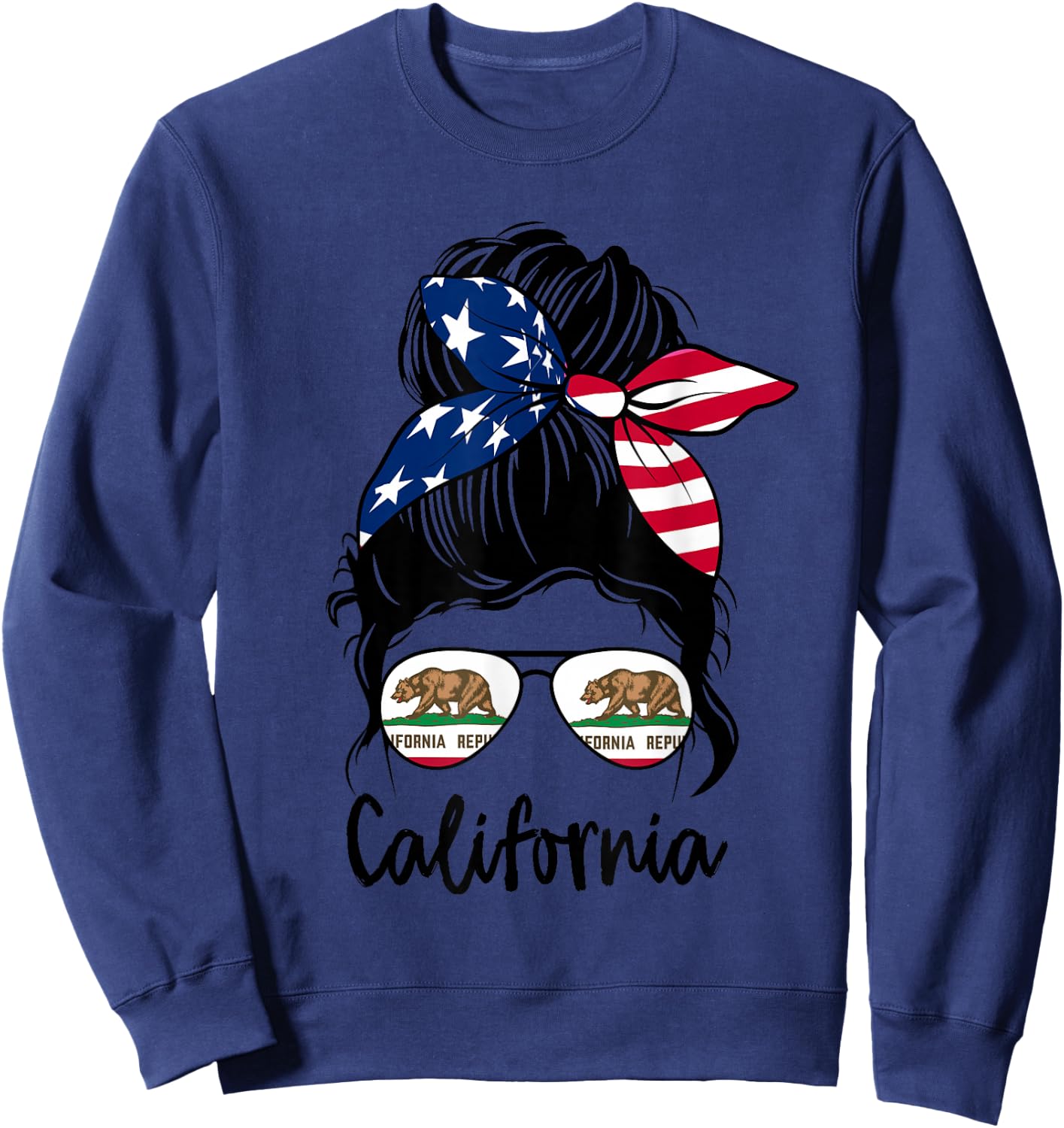 Cali graphic design for girls kid California toodler Sweatshirt - Sweatshirt | Navy