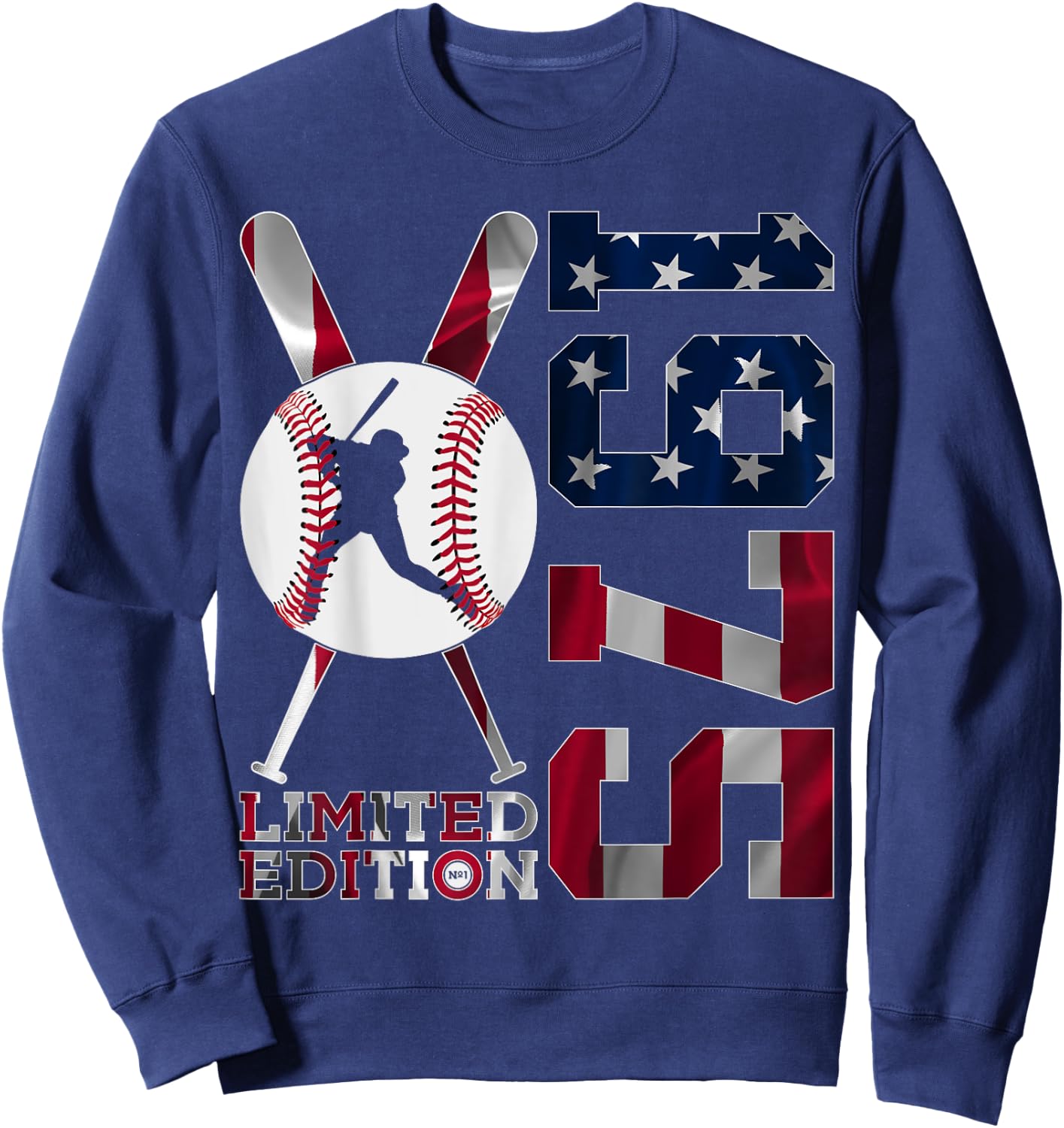 50th BIRTHDAY BASEBALL LIMITED EDITION 1975 Sweatshirt - Sweatshirt | Navy