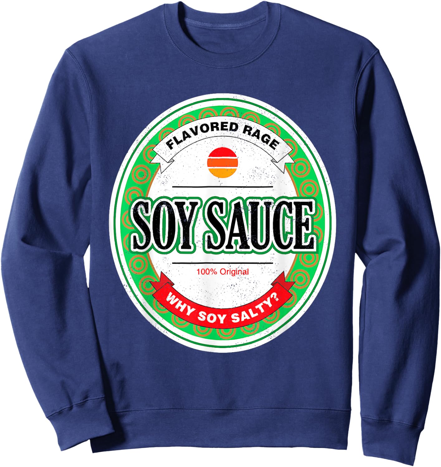 Soy Sauce Funny Sushi Matching Group Halloween Costume Sweatshirt - Sweatshirt | Navy