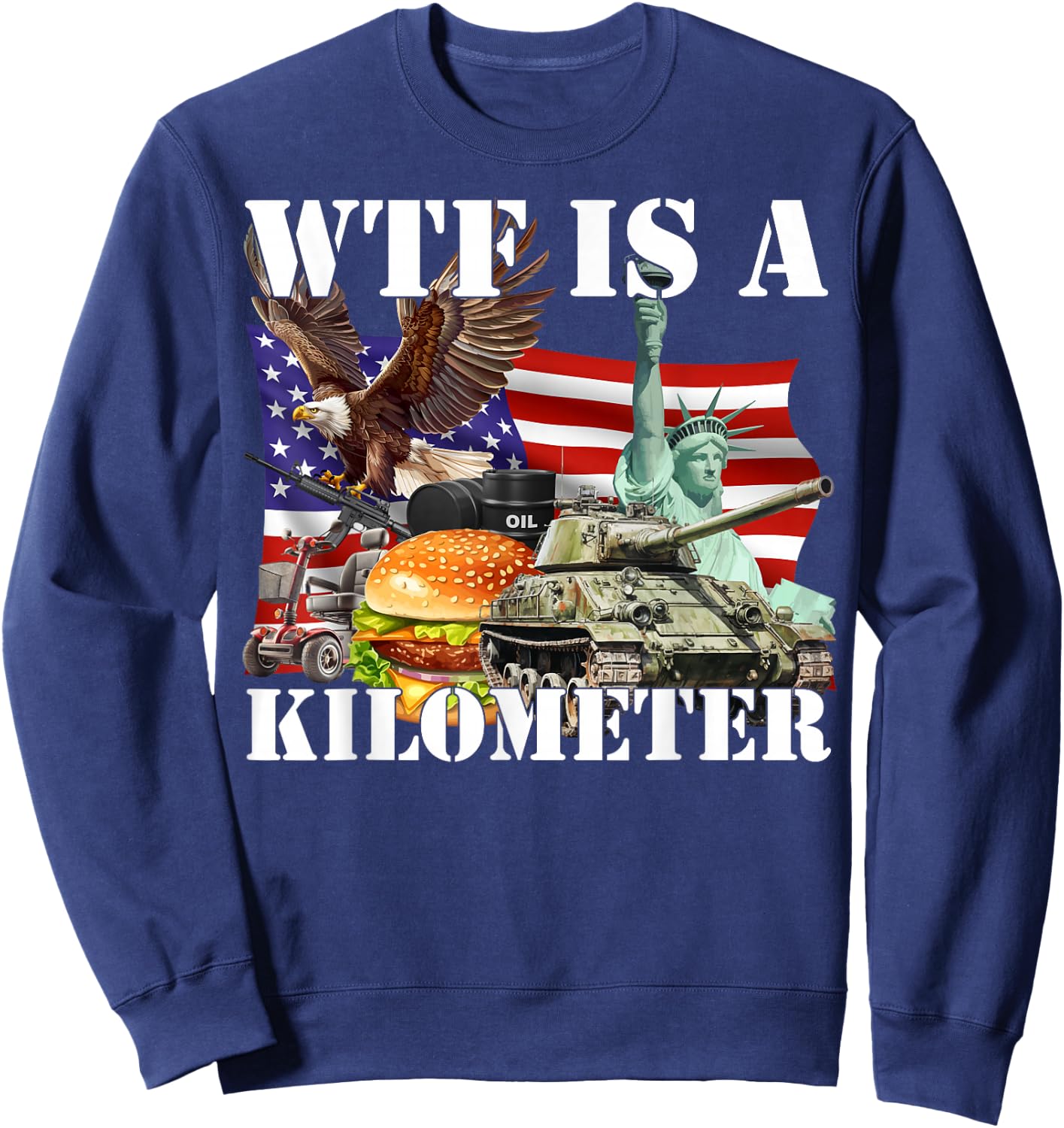 Wtf Is A Kilometer Sweatshirt - Sweatshirt | Navy