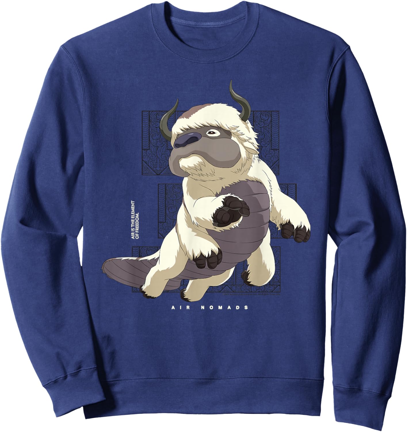 Avatar The Last Airbender Appa Flying Bison Air Nomads Sweatshirt - Sweatshirt | Navy