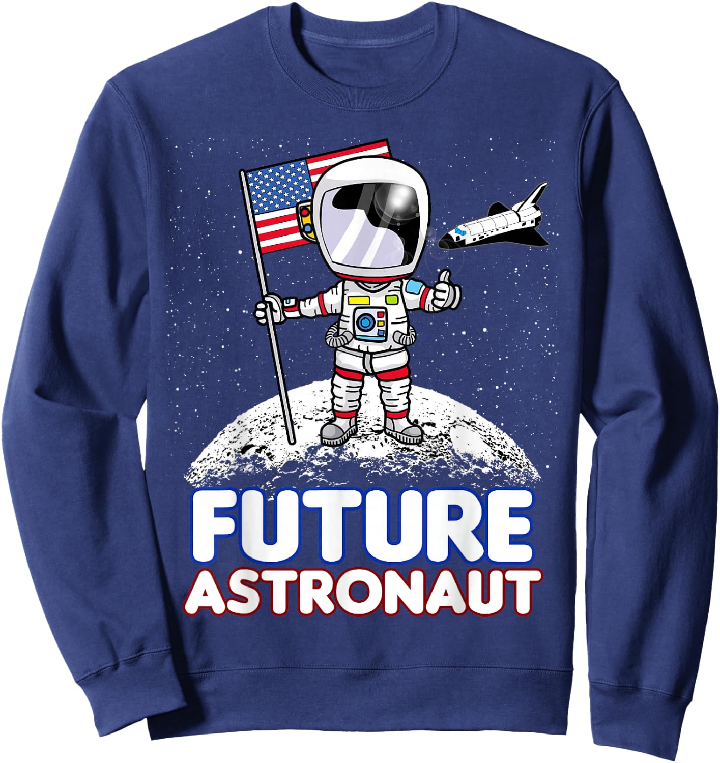 Space Gift Boys Girls Future Astronaut Sweatshirt - Sweatshirt | Navy