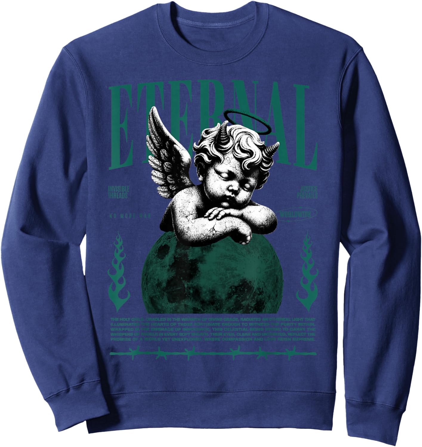Eternal Oxidized Green 4s Matching Women Sweatshirt - Sweatshirt | Navy