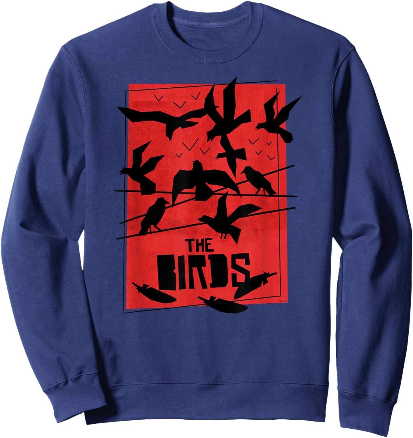 The Birds Alfred Hitchcock Abstract Sweatshirt - Sweatshirt | Navy