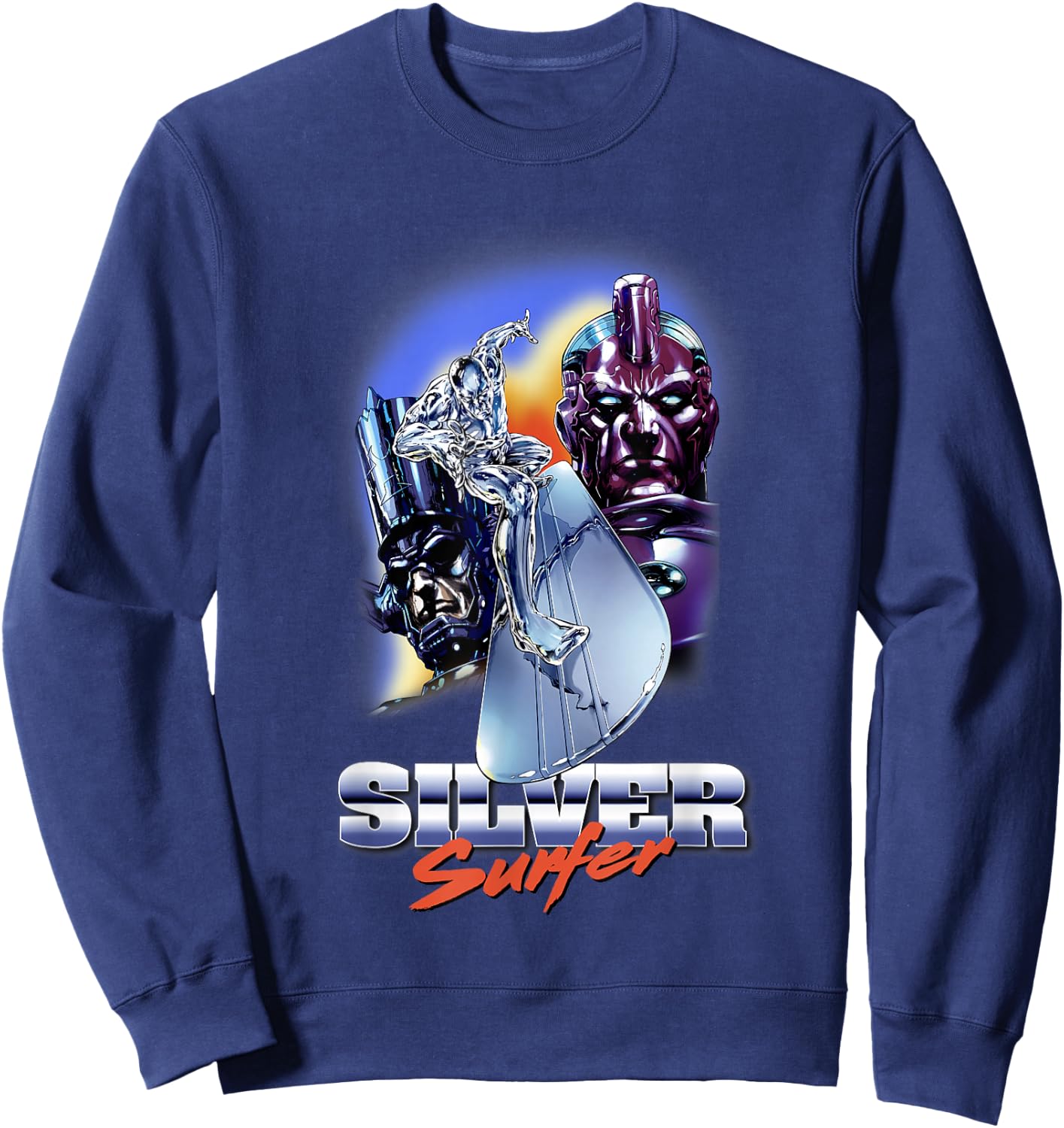 Marvel Comics Silver Surfer Power Cosmic Sweatshirt - Sweatshirt | Navy