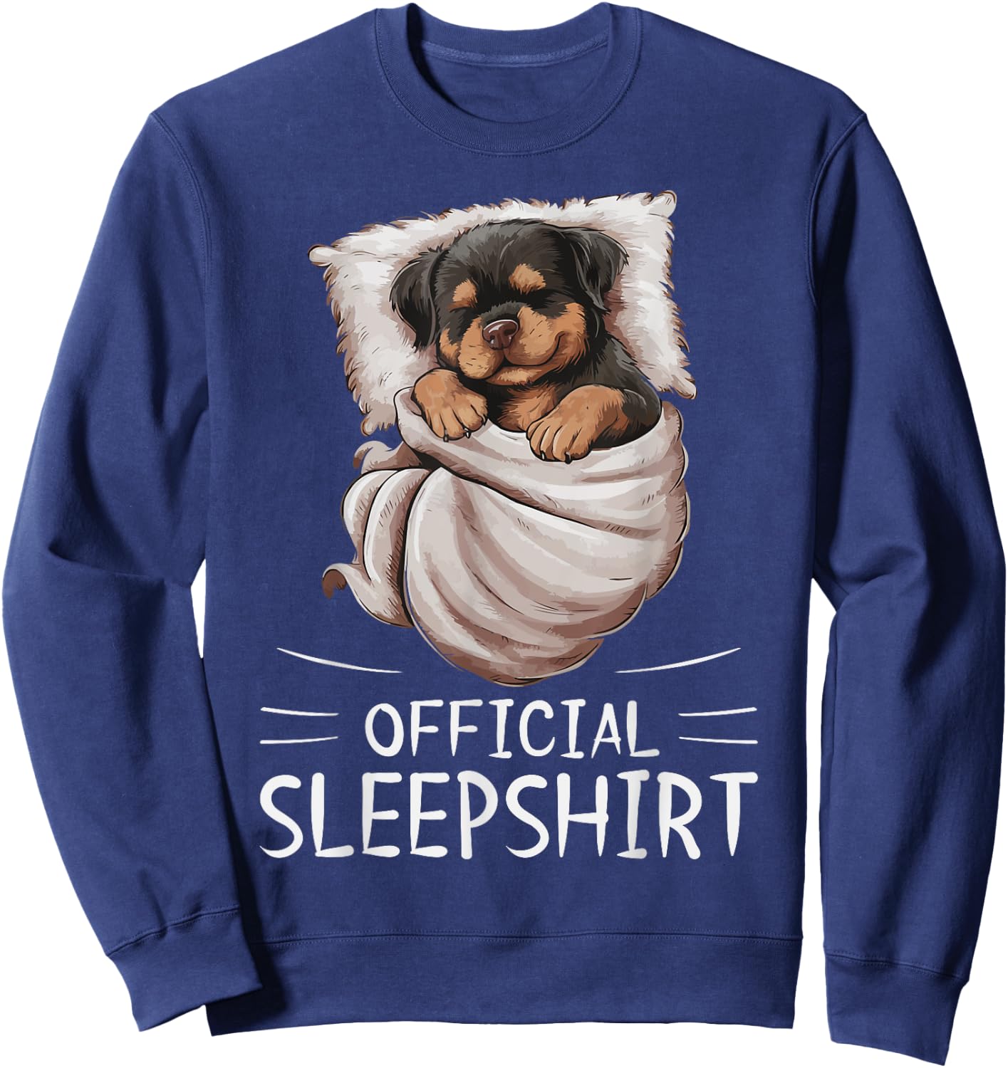 Rottweiler Dog Animal Official Sleepshirt Pajamas Nightgown Women Kids Sweatshirt - Sweatshirt | Navy
