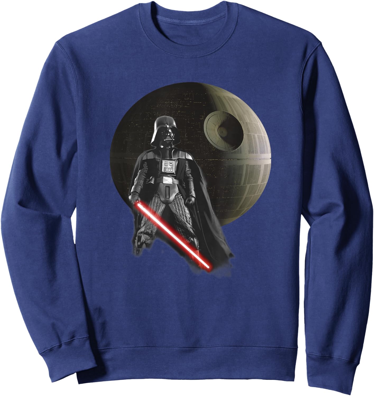 Star Wars Darth Vader Epic Pose Death Star Logo Sweatshirt - Sweatshirt | Navy