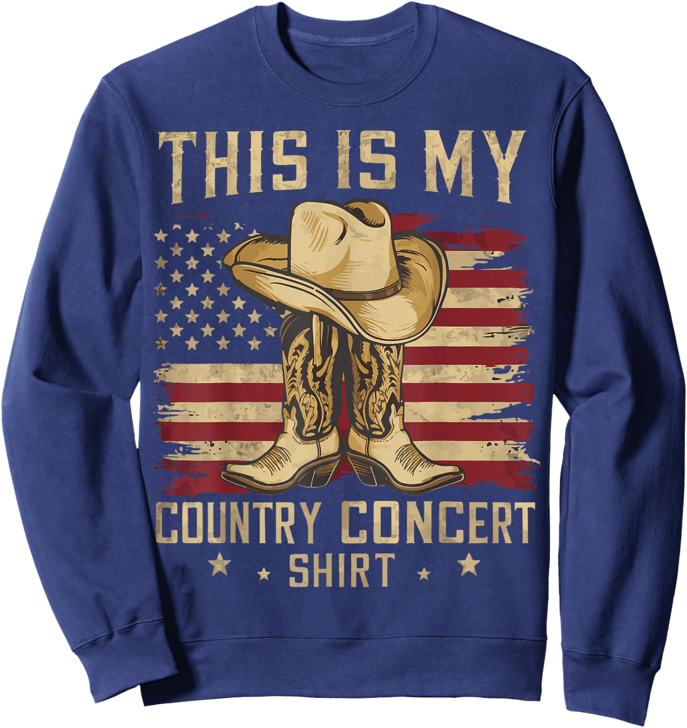 This is My Country Concert Sweatshirt - Sweatshirt | Navy
