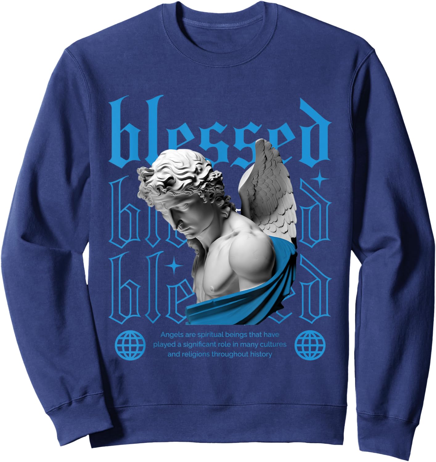 Blessed Powder Blue 9s Matching Women Sweatshirt - Sweatshirt | Navy