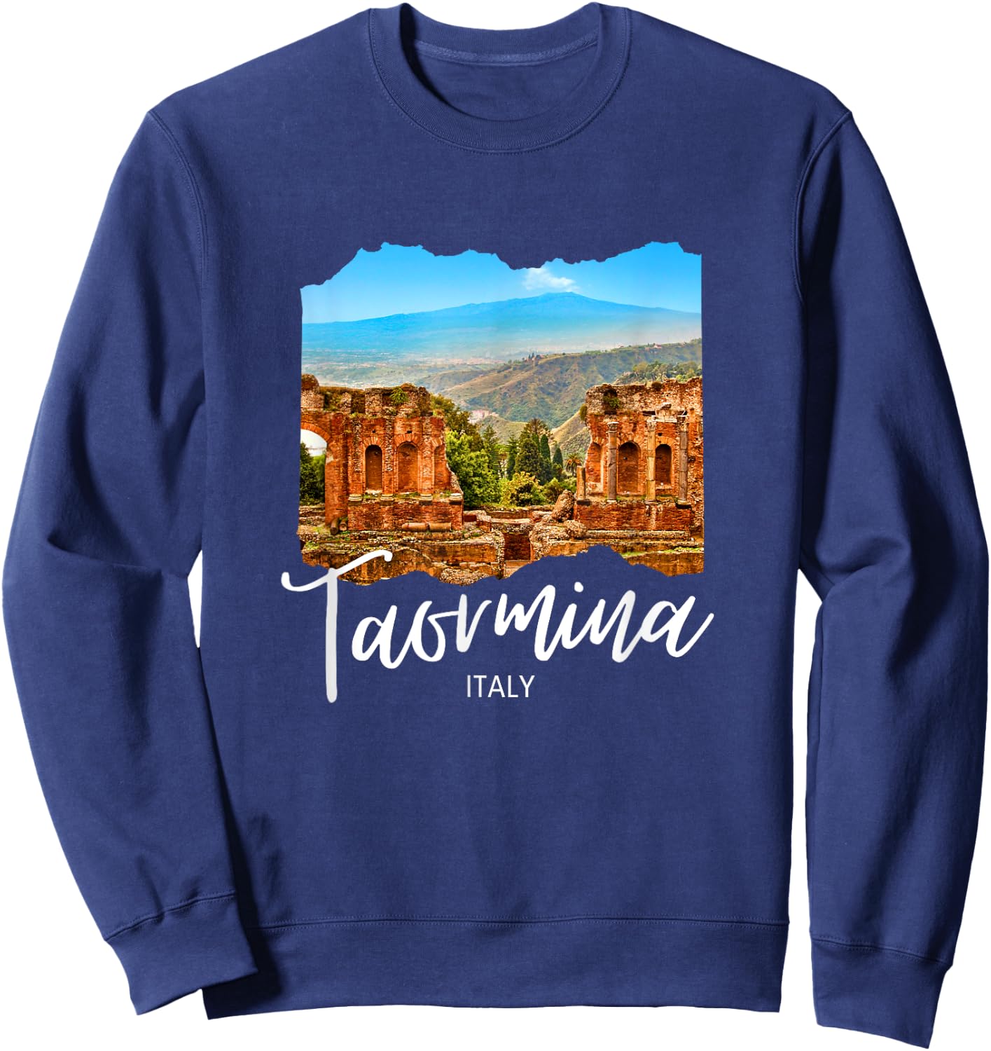 Italy Taormina Sicily Souvenir / Taormina Sweatshirt - Sweatshirt | Navy