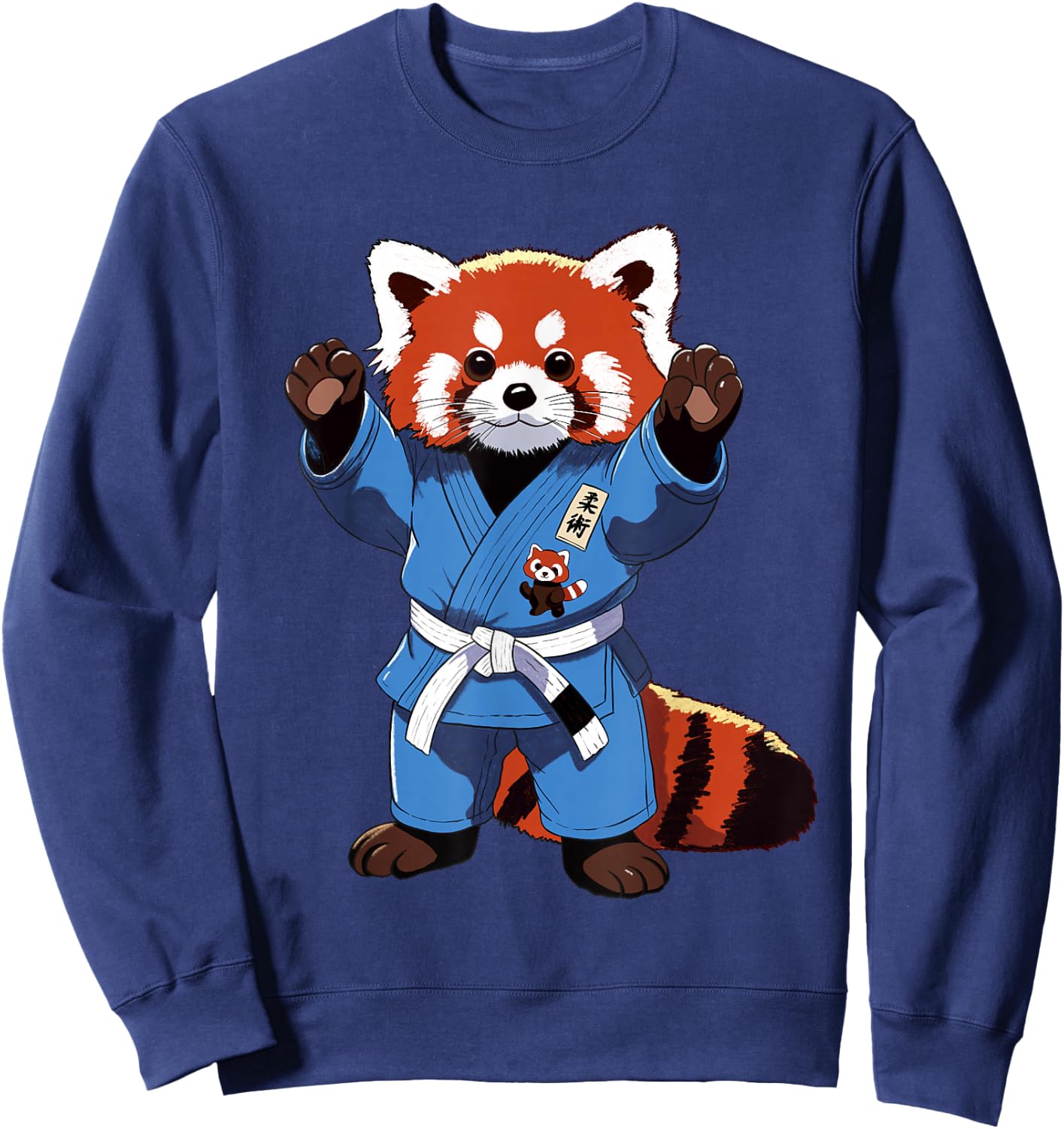 BJJ Jiu Jitsu - The Cute red panda is ready for battle Sweatshirt - Sweatshirt | Navy
