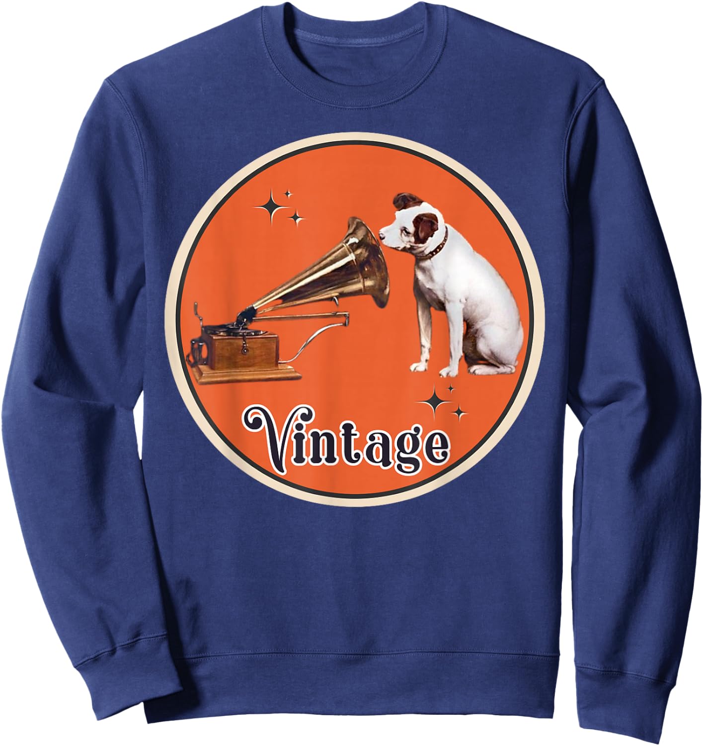 His Master's Voice RCA Victor Nipper Dog Sweatshirt - Sweatshirt | Navy