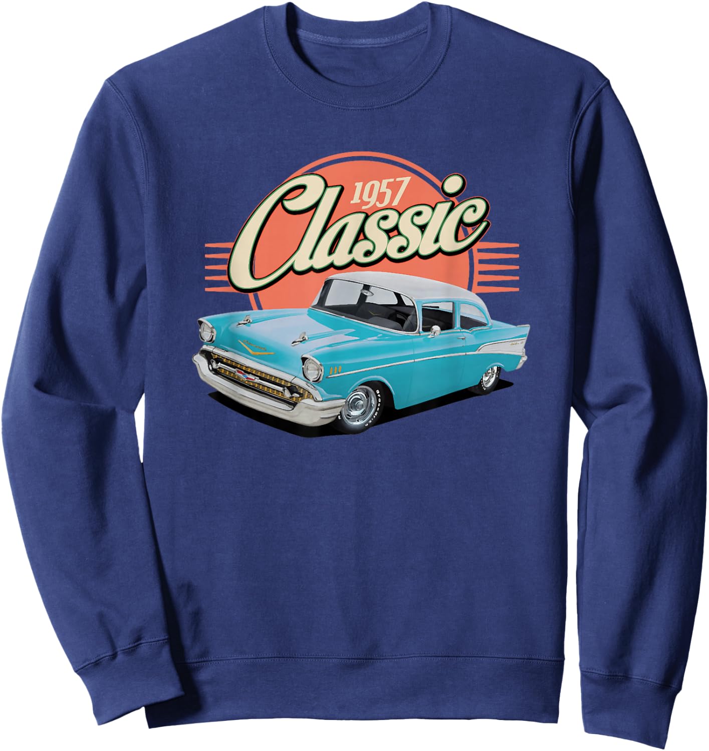 1957 57 Chevys Truck Sweatshirt - Sweatshirt | Navy