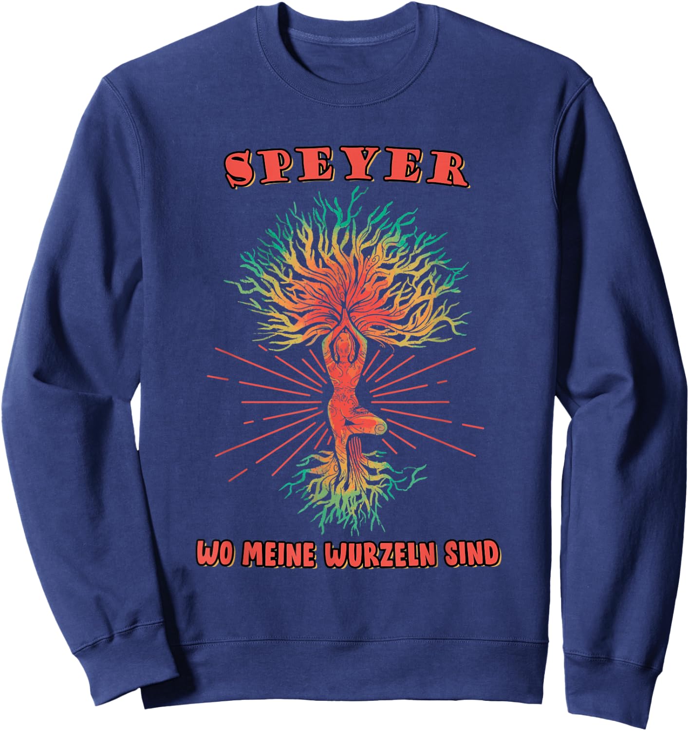 Speyer Holiday Travel Souvenir Roots Sweatshirt - Sweatshirt | Navy