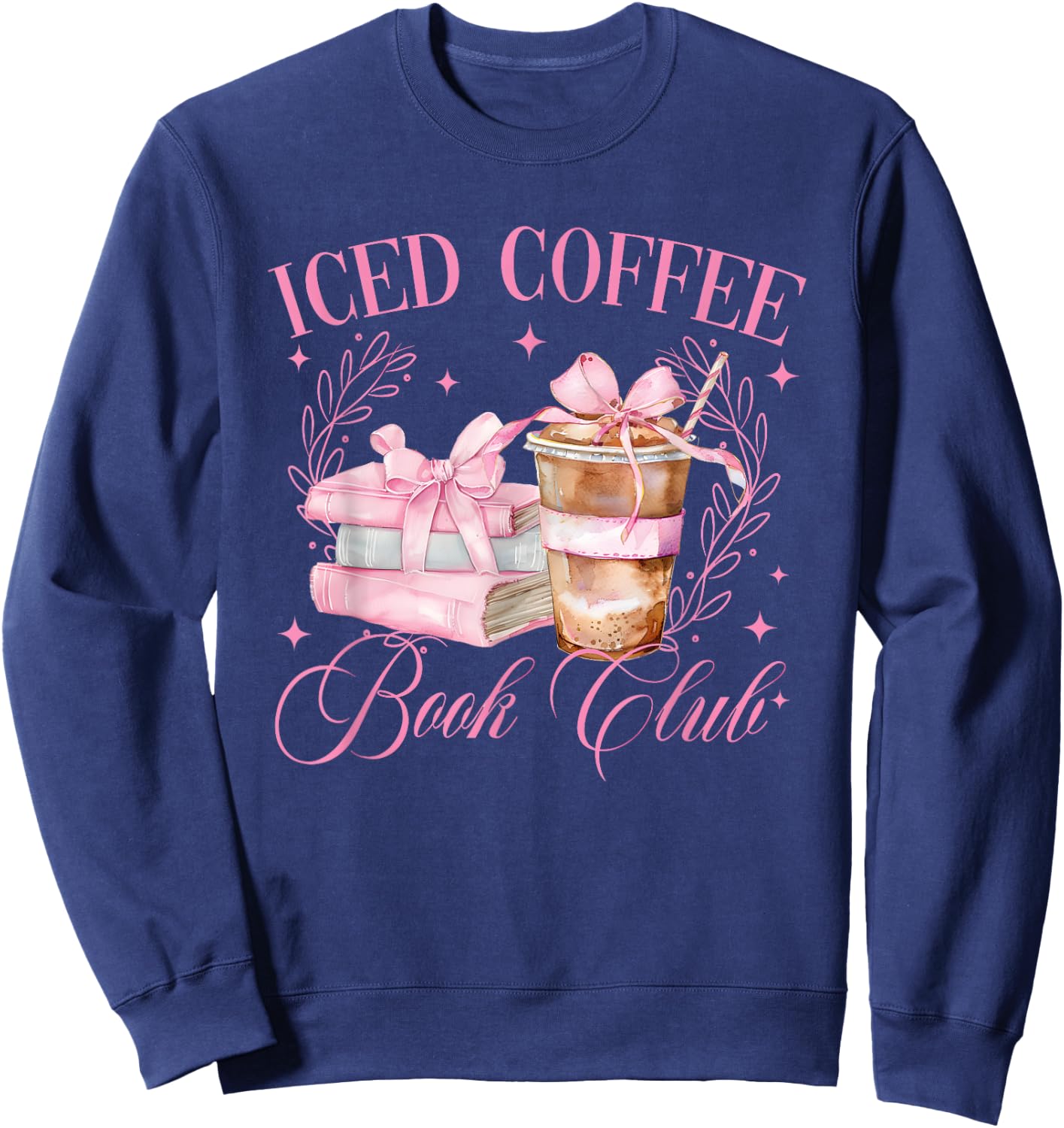 Iced Coffee Book Club Sweatshirt - Sweatshirt | Navy